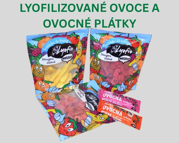 Lyofilizované ovoce a ovocné plátky
