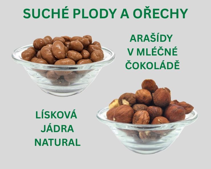 Suché plody a semínka